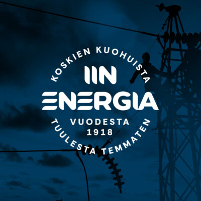 Koskien kuohuista. Iin Energia vuodesta 1918. Tuulesta Temmaten.